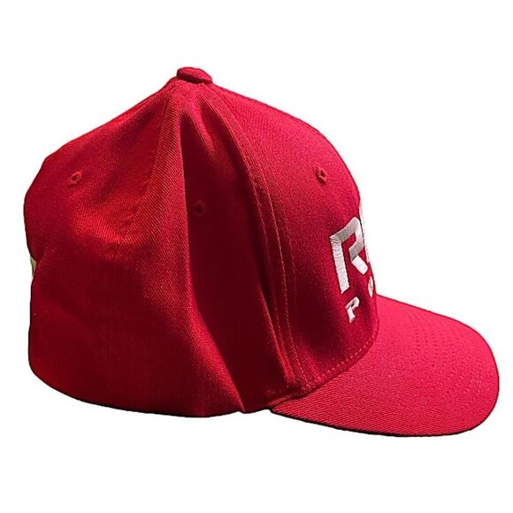 Rise Poker S/M Baseball Hat Flexfit Red Cap Sports Outdoors Sportswear - Picture 3 of 6
